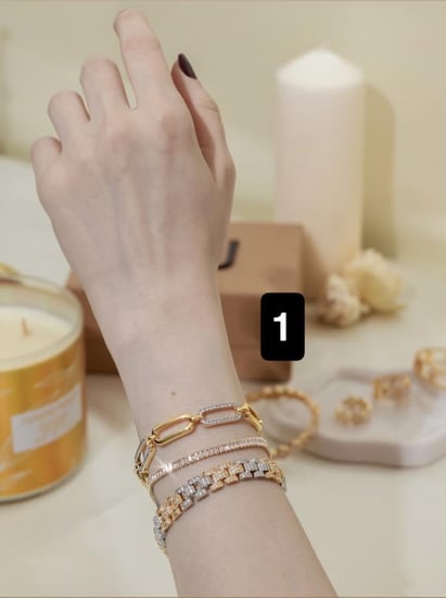 سيت Joj Elegance & Maison Joj  مطلي بالذهب .