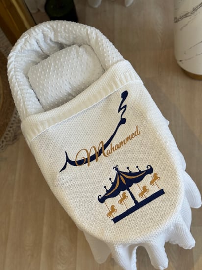 بطانية مواليد مع التطريز