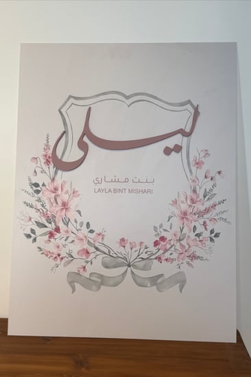 لوحة طباعة بإسم بارز