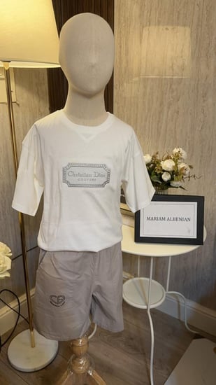 طقم ديور تيشرت+شورت