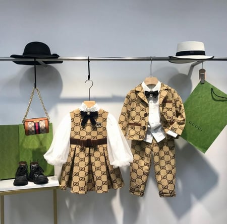 فستان قوتشي+بلوزه