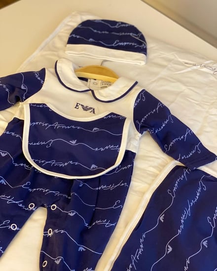 طقم مواليد ارماني