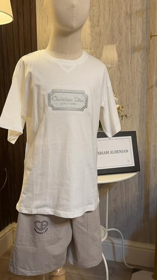 طقم ديور تيشرت+شورت