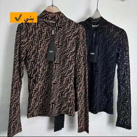 بلوزة فندي اسود