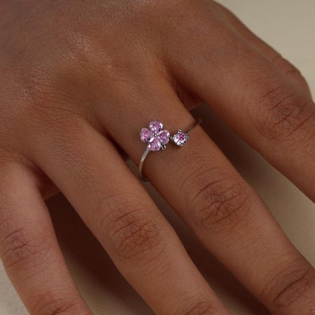 خاتم فلاورز بينك فضه