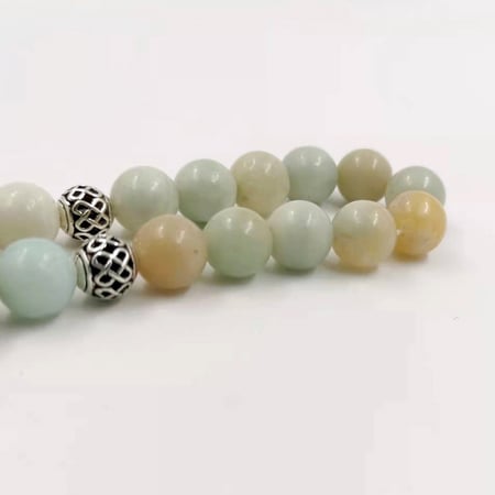 سبحة حجر امازونيت تركي طبيعي