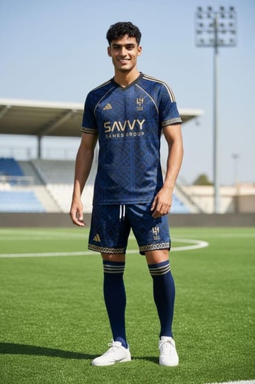 طقم نادي الهلال بشكل جديد