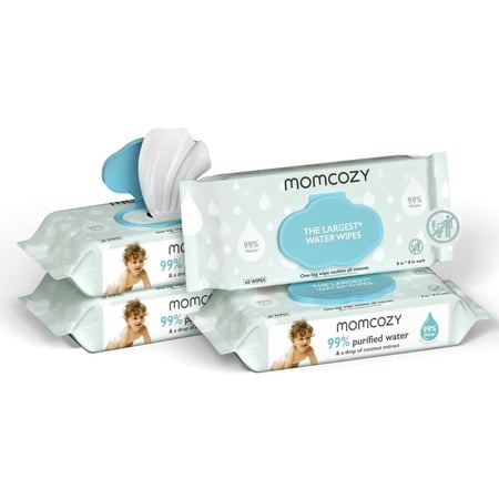 مناديل أطفال مومكوزي بتركيبة مياه منقاة بنسبة 99و60 منديل عبوة 1