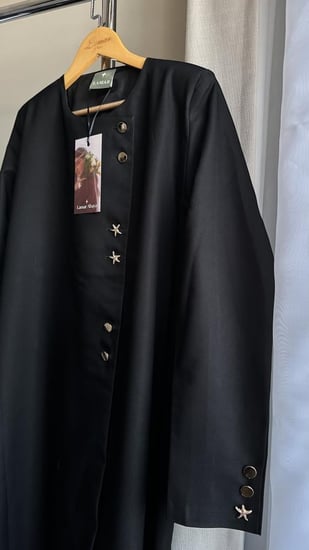 عباية بليزر رسمي مبطن مع كتافات