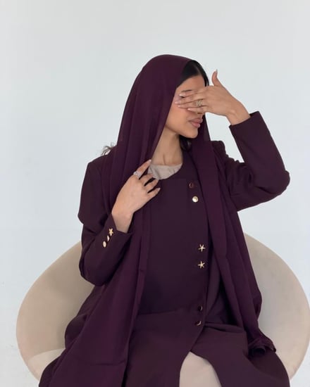 عباية بليزر رسمي مبطن مع كتافات