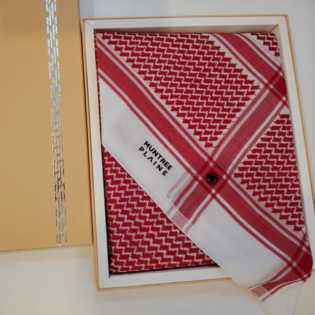 شماغ مونتري MUNTREE الجديد أحمر 2026- 23003