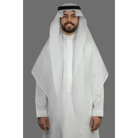 شماغ البسام البصمة البيضاء الشكل الجديد