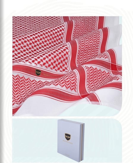 شماغ فرانشيسكو دانتي أحمر ايطالي اصلي 2026
