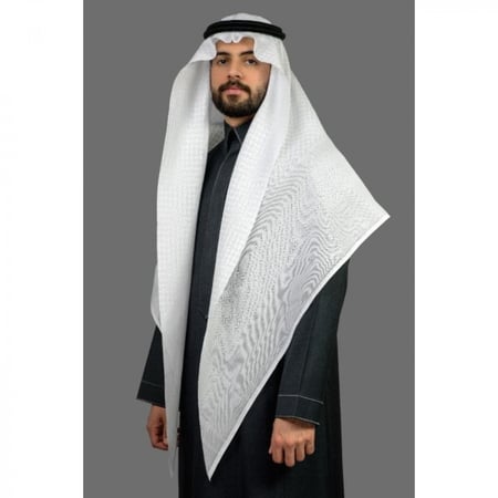 شماغ البسام البصمة البيضاء الشكل الجديد