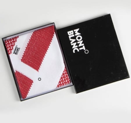 شماغ مونت بلانك شبابي الاصلي صناعة إنجليزية 100%  قطن 100%