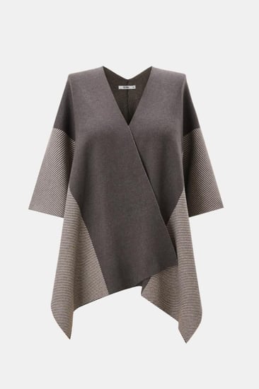 كارديغان بونشو بنقوش مقلمة