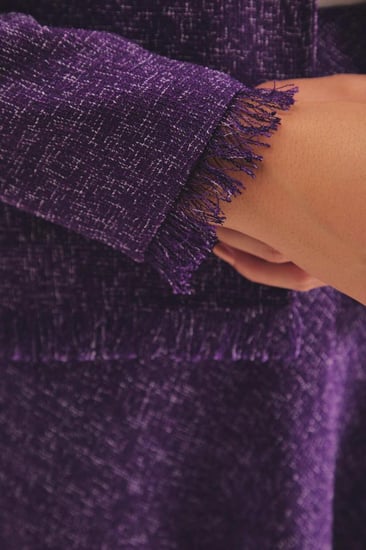 جاكيت بحواف هدب