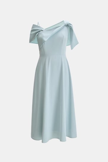 فستان ميدي بكتف واحد