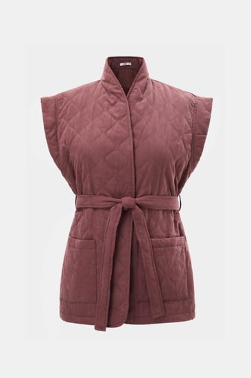 جاكيت مبطن بأكمام قصيرة