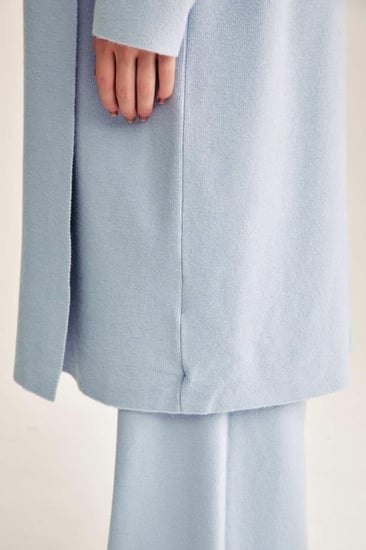 كارديغان محبوك بقصة مفتوحة