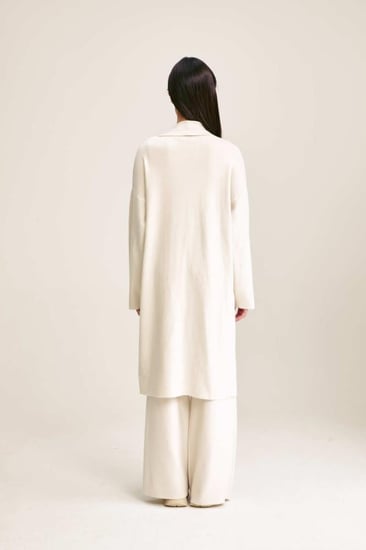 كارديغان محبوك بقصة مفتوحة