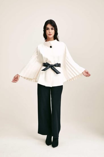 جاكيت كيب برباط جلد