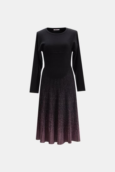 فستان محبوك بلون متدرج