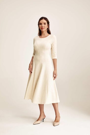 فستان تويد بقصة A