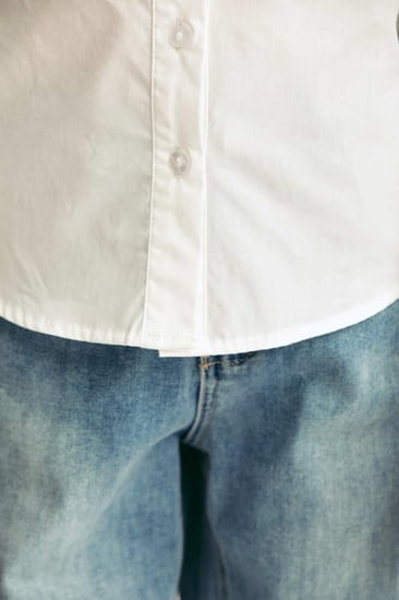 قميص مدرسي بناتي سنبل – قطن ناعم ومريح بأكمام طويلة