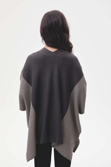 كارديغان بونشو بنقوش مقلمة