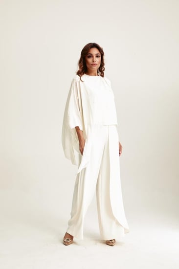 بنطلون واسع بنمط لف