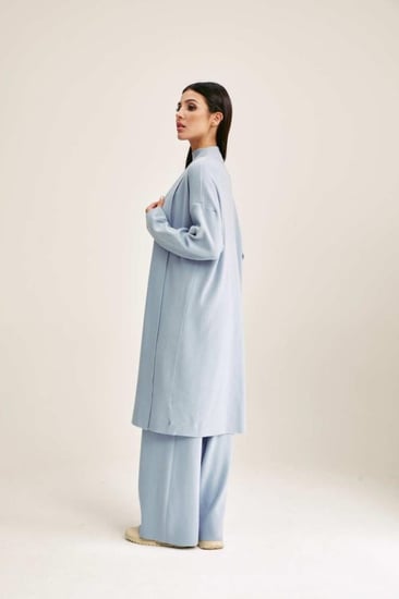 كارديغان محبوك بقصة مفتوحة