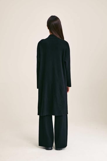 كارديغان محبوك بقصة مفتوحة