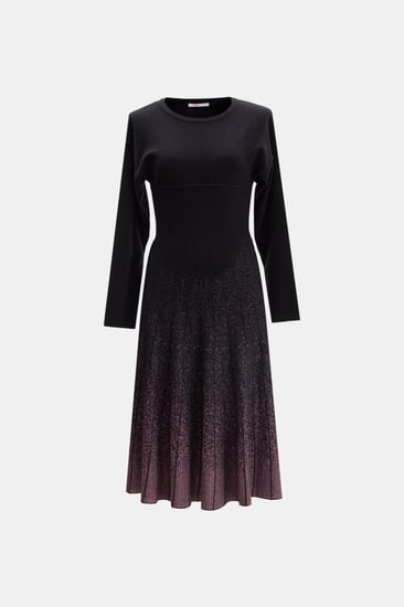 فستان محبوك بلون متدرج