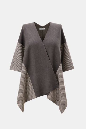 كارديغان بونشو بنقوش مقلمة