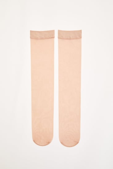 جوارب ساق شفافة