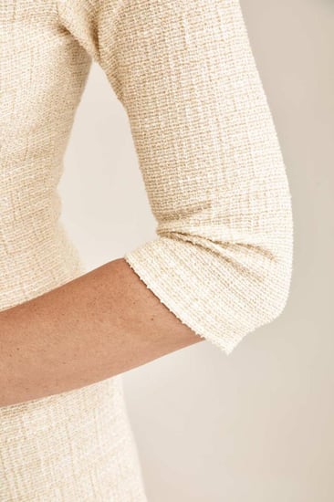 فستان تويد بقصة A