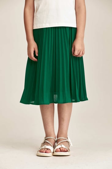 تنورة بليسيه بخصر مطاطي