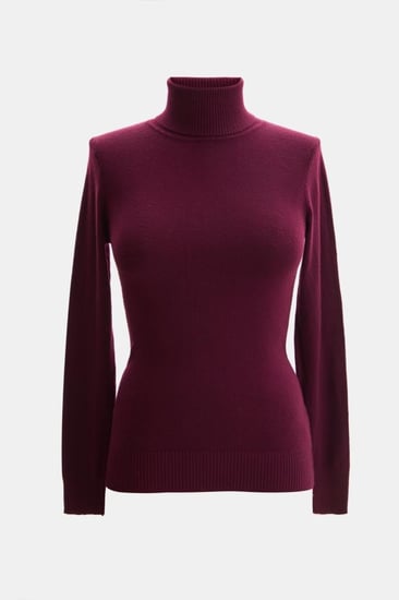 بلوزة اساسية بياقة عالية