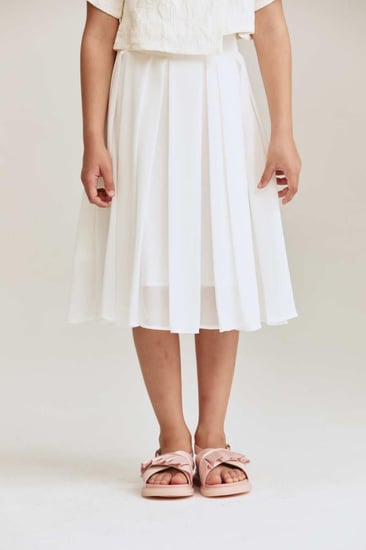 تنورة ميدي بكسرات