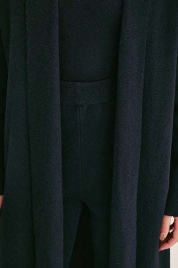 كارديغان محبوك بقصة مفتوحة