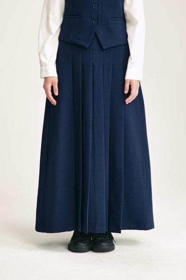 تنورة كحلي للمرحلة الثانوية