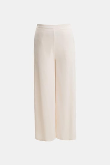 بنطلون سادة بأرجل واسعة