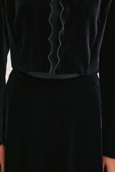 جاكيت مخمل غير متماثل