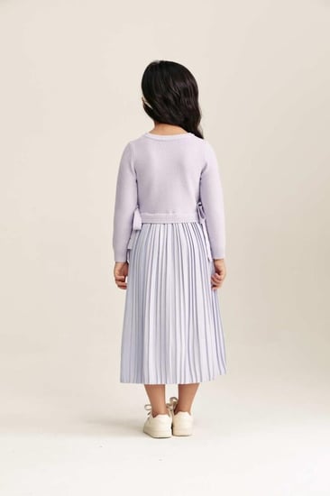 فستان بتصميم قطعتين بأربطة