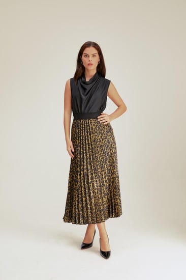 تنورة بطبعة جلد النمر