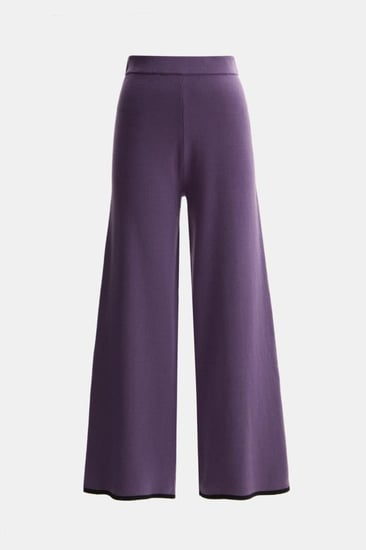 بنطلون واسع بخصر مطاطي