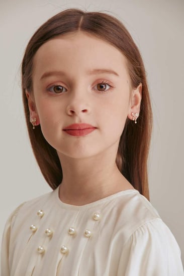 طقم حلق مرصع بالكريستال