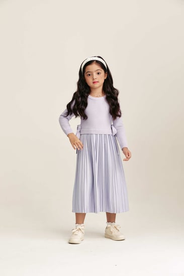 فستان بتصميم قطعتين بأربطة