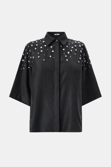 قميص مزين بالكريستال